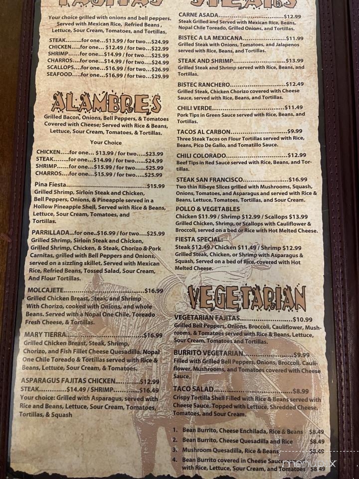Los Charros - Petal, MS menu_pic