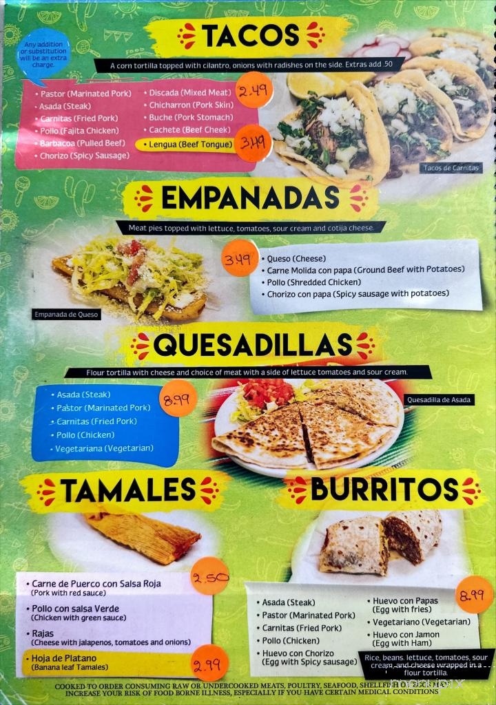 Lindo Veracruz Mexican and Taqueria - Clarksville, TN menu_pic