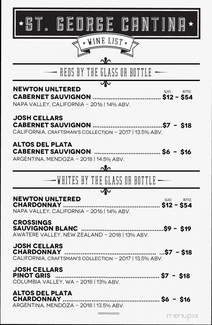 St. George Cantina - Eastpoint, FL menu_pic