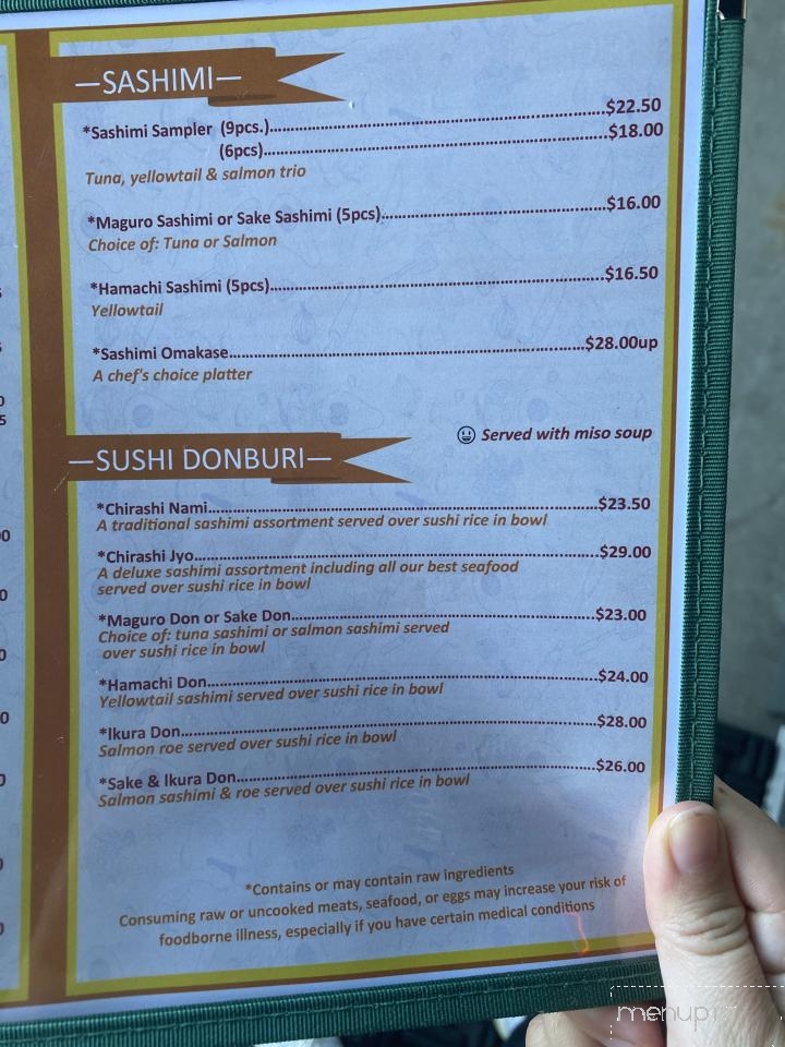 Kurata - Lake Oswego, OR menu_pic