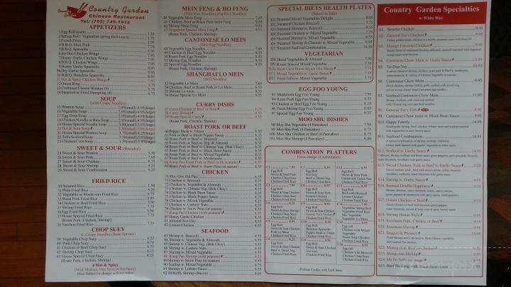 Country Garden - Peterborough, ON menu_pic