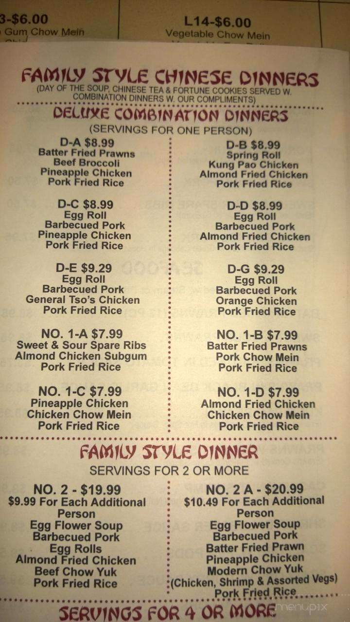 Modern Restaurant - Walla Walla, WA menu_pic