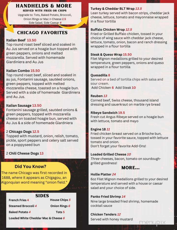Windy City Grill - Maryville, TN menu_pic