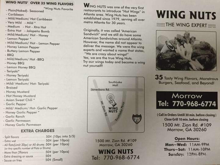 Wing Nuts - Morrow, GA menu_pic