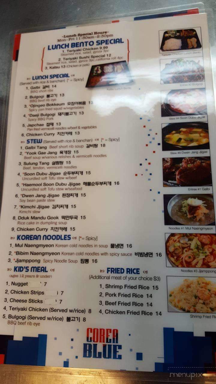 Corea Blue - Anchorage, AK menu_pic