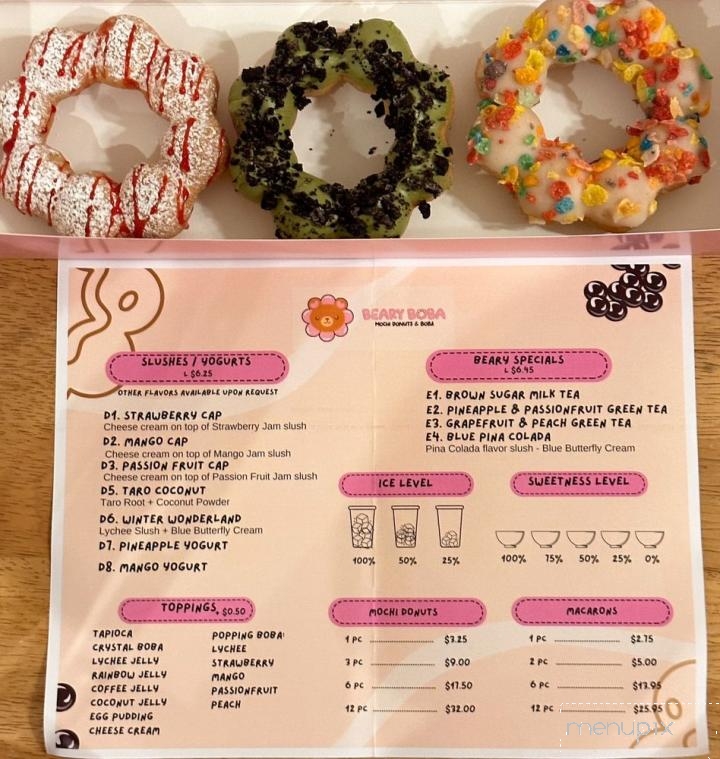 Beary Boba - St Johns, FL menu_pic