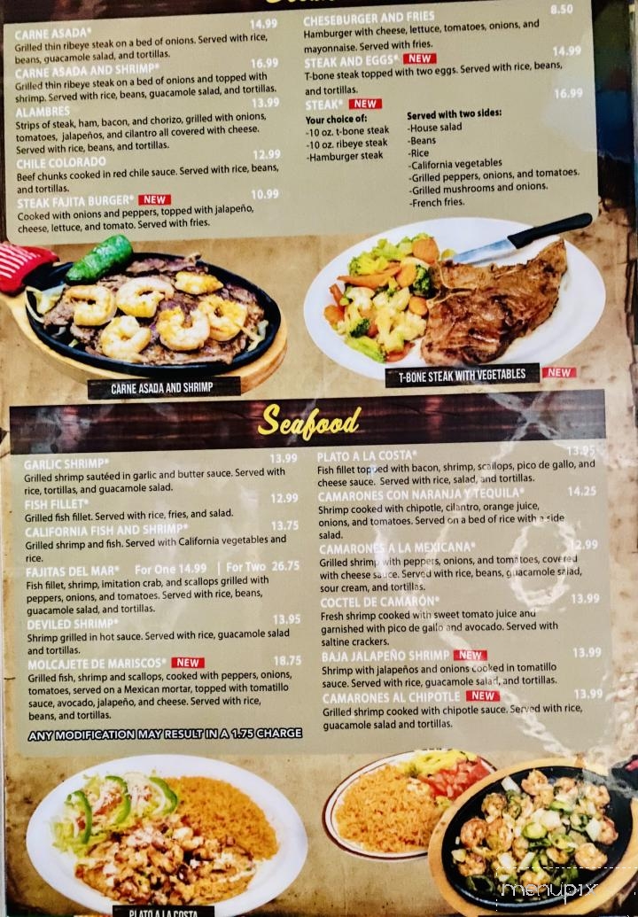 El Jardin Mexican Restaurant - Kingston Springs, TN menu_pic