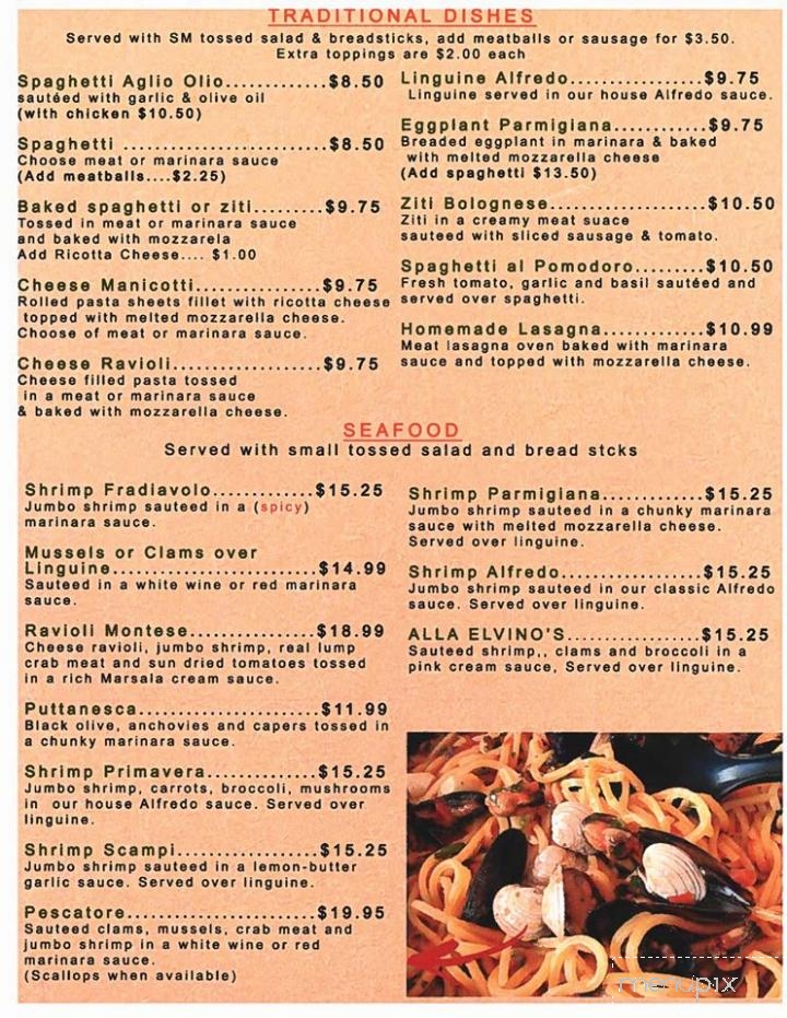 Elvino's - Greenville, SC menu_pic