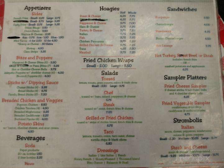M & M Pizza - Avonmore, PA menu_pic