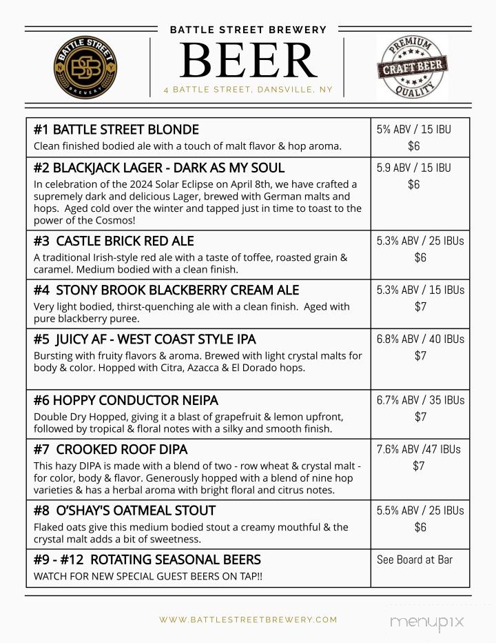Battle Street Brewery - Dansville, NY