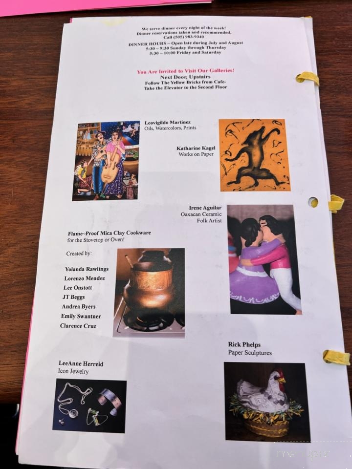 Cafe Pasqual's - Santa Fe, NM menu_pic