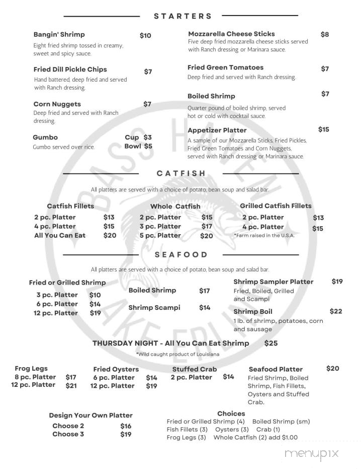 Bass Haven - Taylor, AR menu_pic