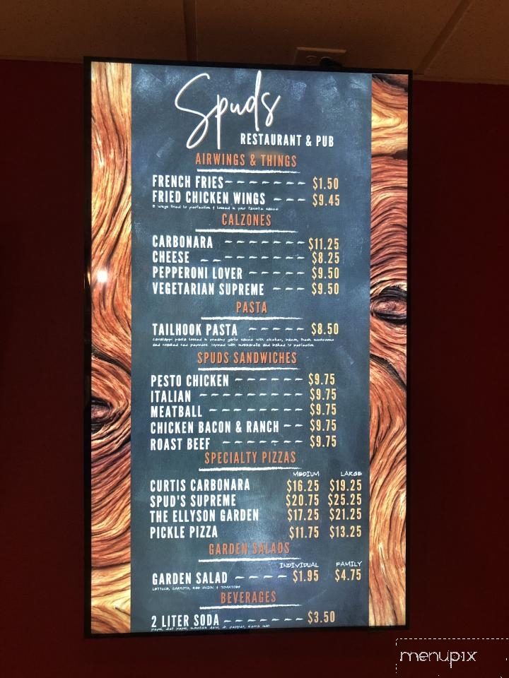 Spuds Restaurant & Brew Pub - Lemoore, CA menu_pic