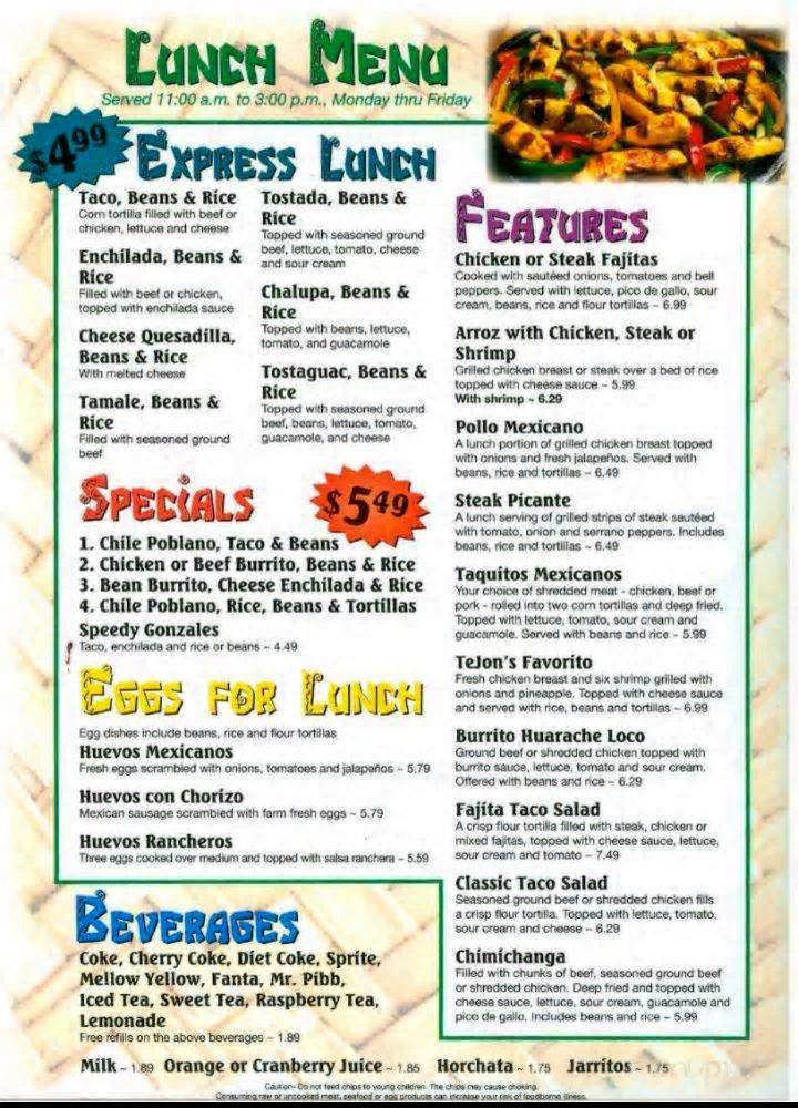 El Huarache Loco - Akron , IN menu_pic
