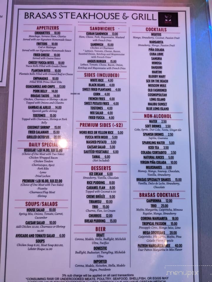 Brasas Steakhouse & Grill - Naples, FL menu_pic