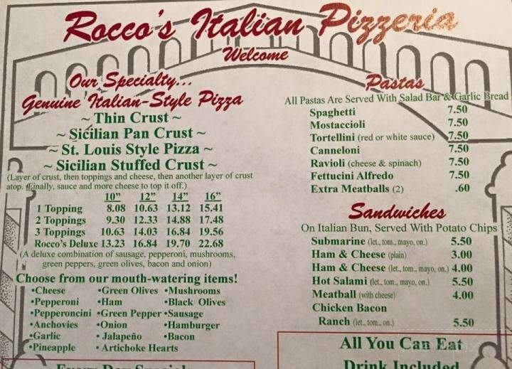 Rocco's Pizzeria - Gillespie, IL
