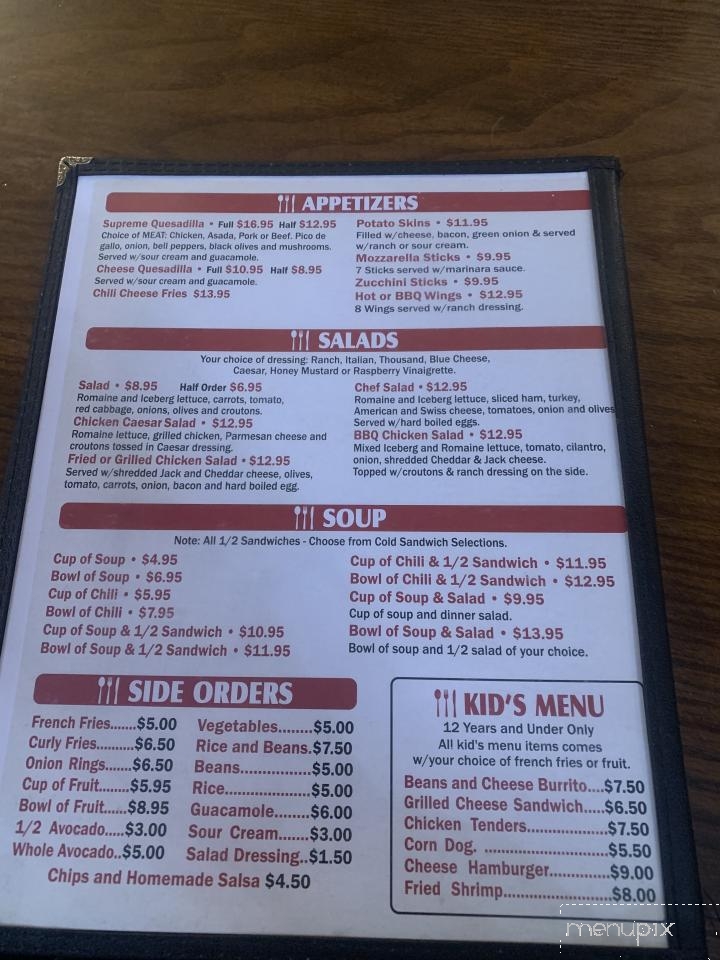 Top Town Cafe - Crestline, CA menu_pic