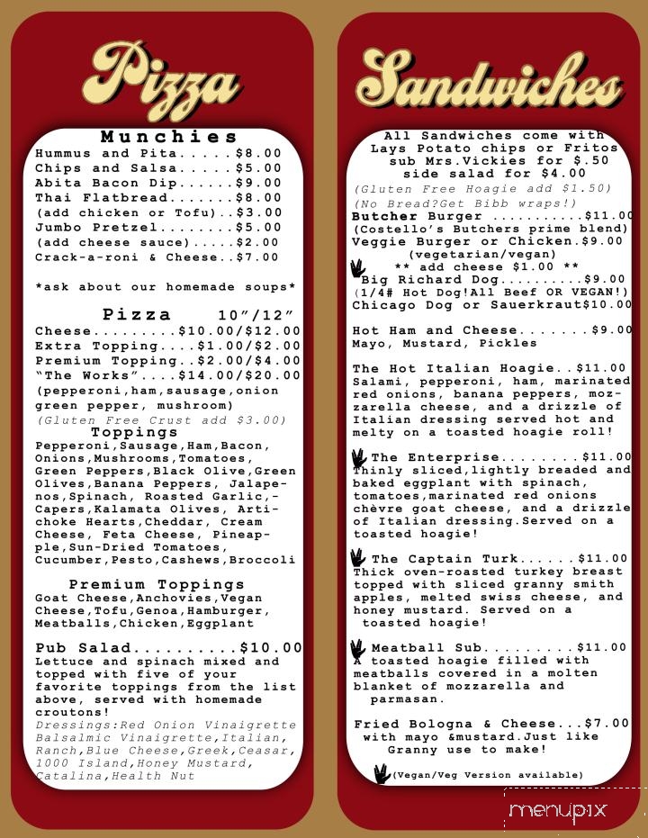 Elbow Room - Pensacola, FL menu_pic
