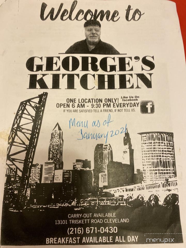 George's Kitchen - Cleveland, OH menu_pic