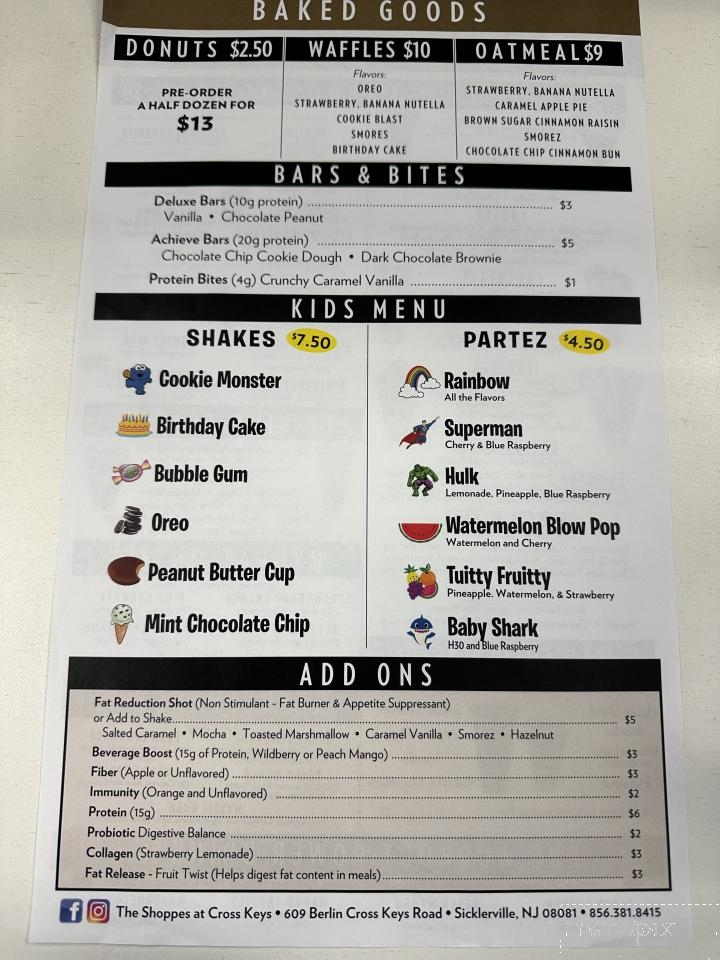 BK Nutrition - Sicklerville, NJ menu_pic