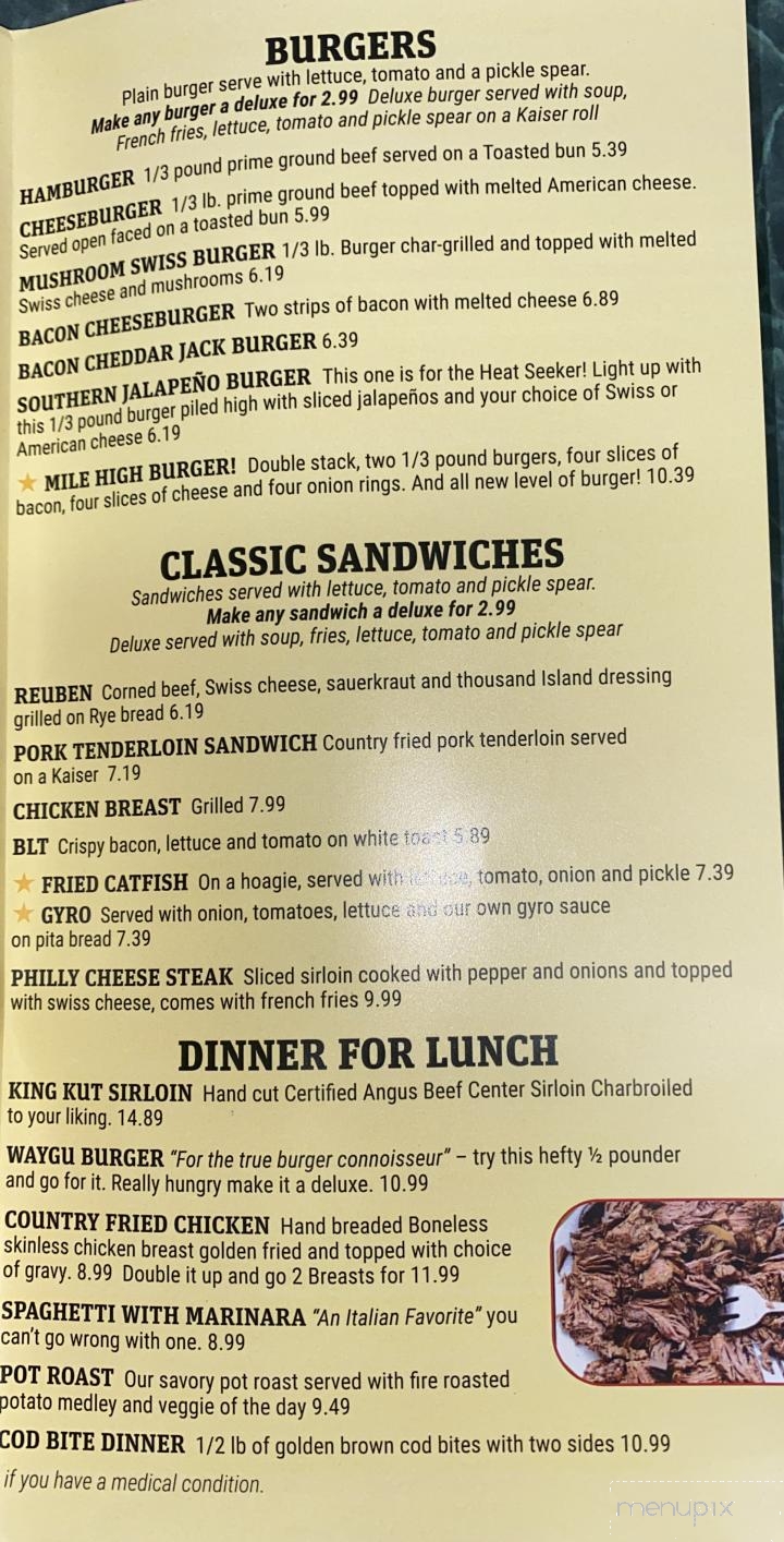 Cozy Table Restaurant - Benton, IL menu_pic