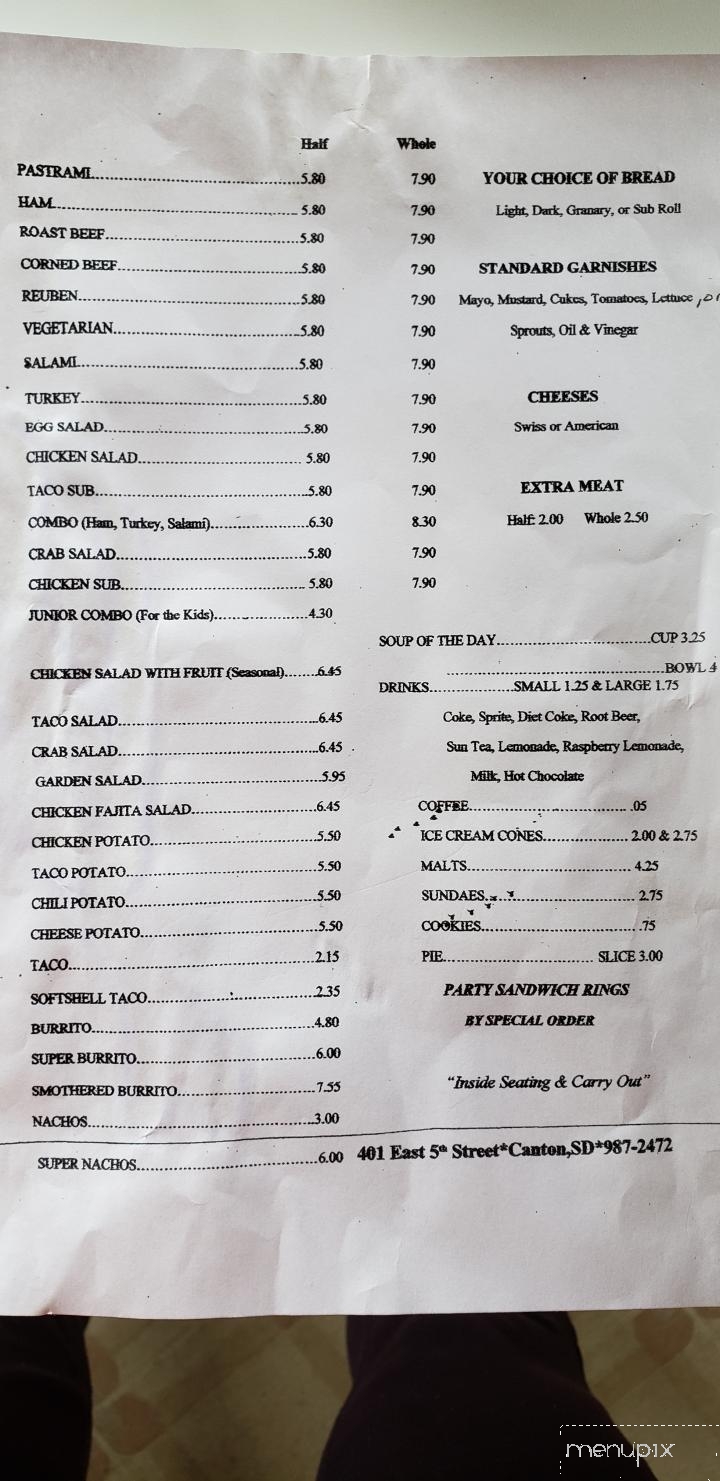 Garden Of Eat'n - Canton, SD menu_pic