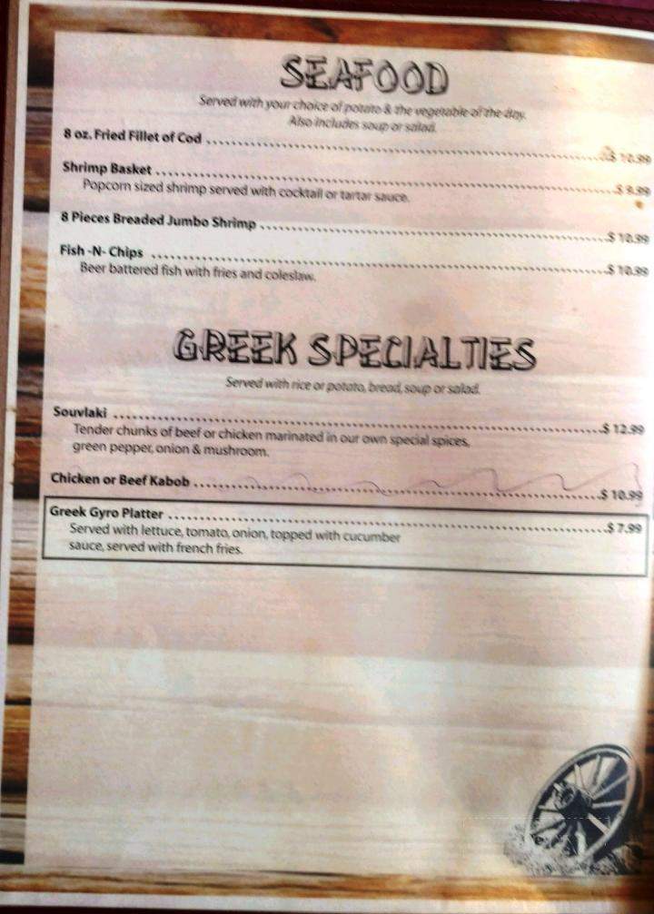 Buckboard - Lakeville, MN menu_pic