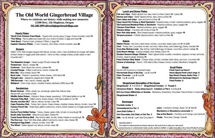 Old World Gingerbread Village - Mapleton, OR