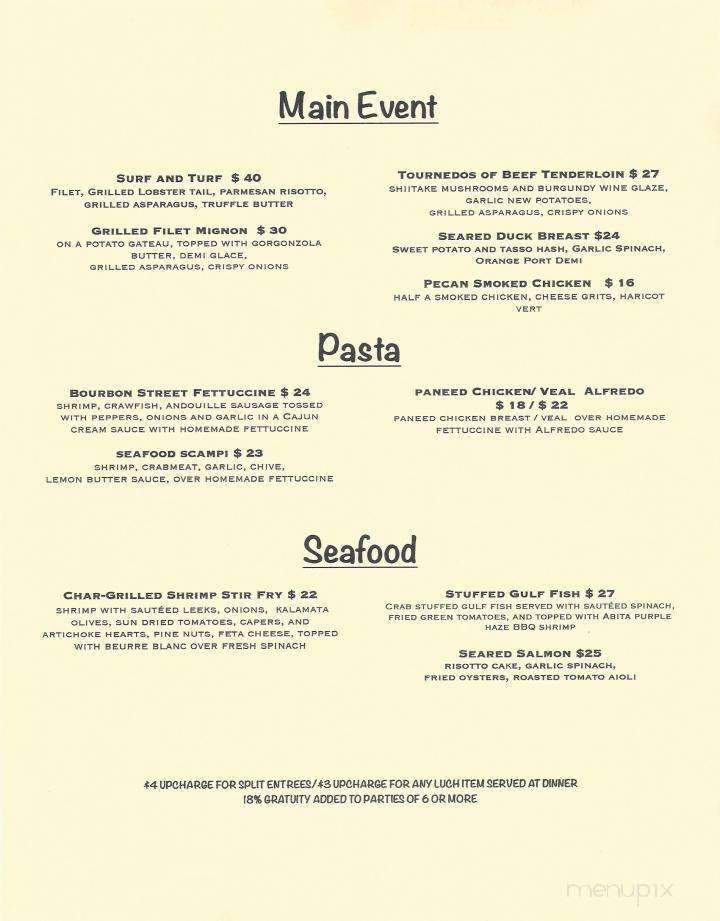 Mac's on Boston Street - Covington, LA menu_pic