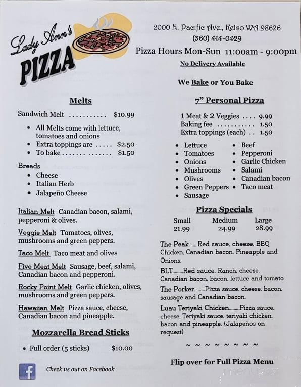 Lady Ann's Pizza - Kelso, WA