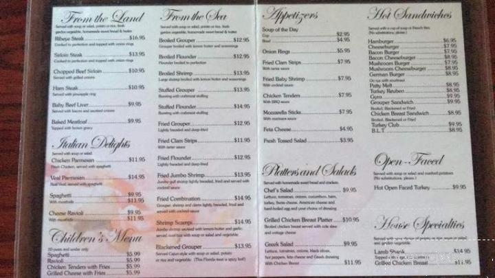 Family Table Restaurant - North Port, FL menu_pic