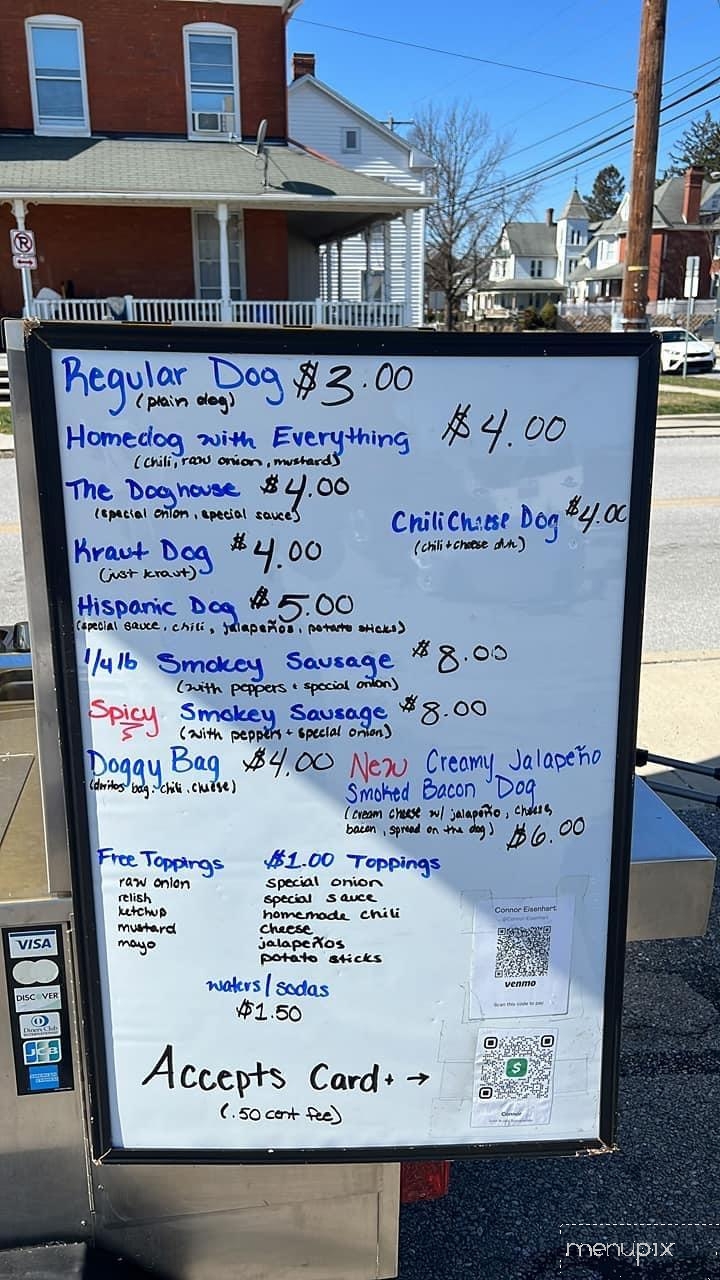 The Homedog - Hanover, PA menu_pic