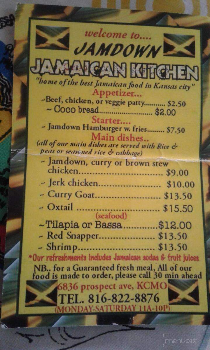 Jamdown Kitchen - Kansas City, MO menu_pic