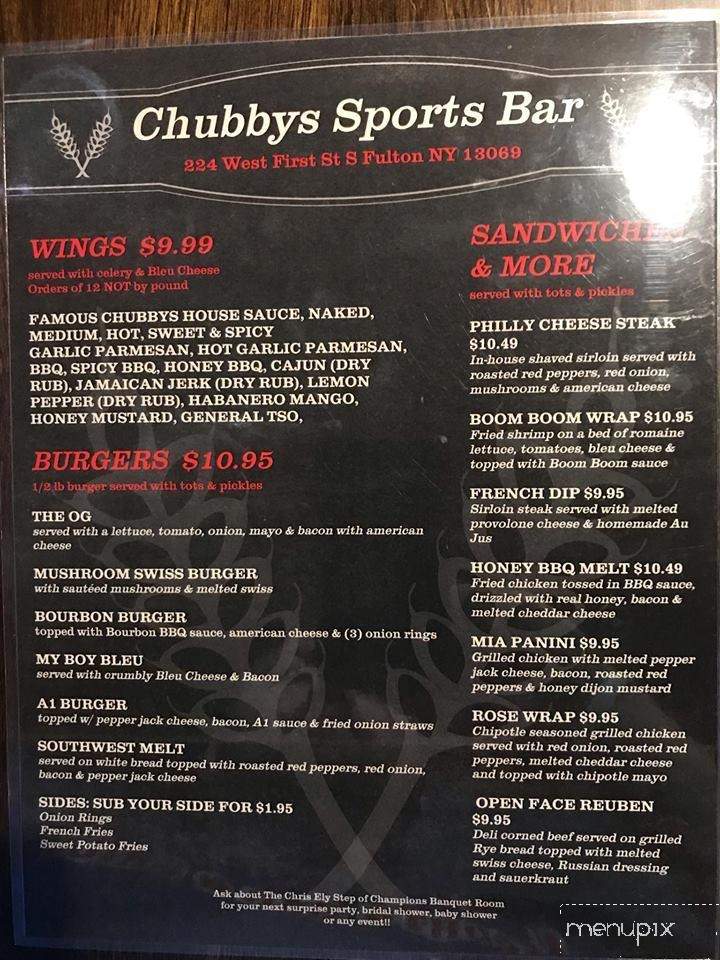 Chubby's Sports bar & Grill - Fulton, NY