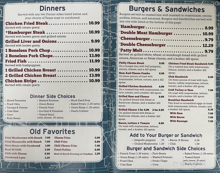 I-45 Coffee Shop - Fairfield, TX menu_pic
