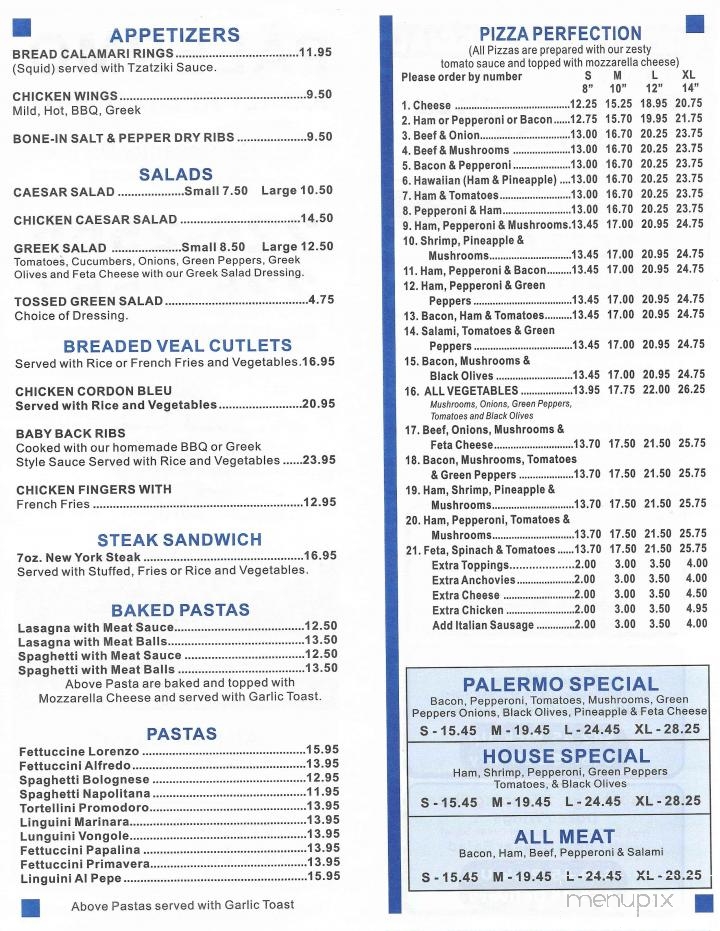 Palermo Family Restaurant - Calgary, AB menu_pic