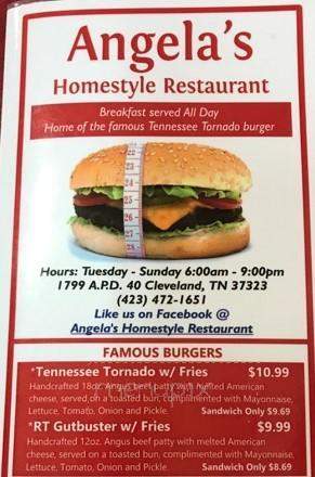 Angela's Homestyle Cooking - Cleveland, TN menu_pic