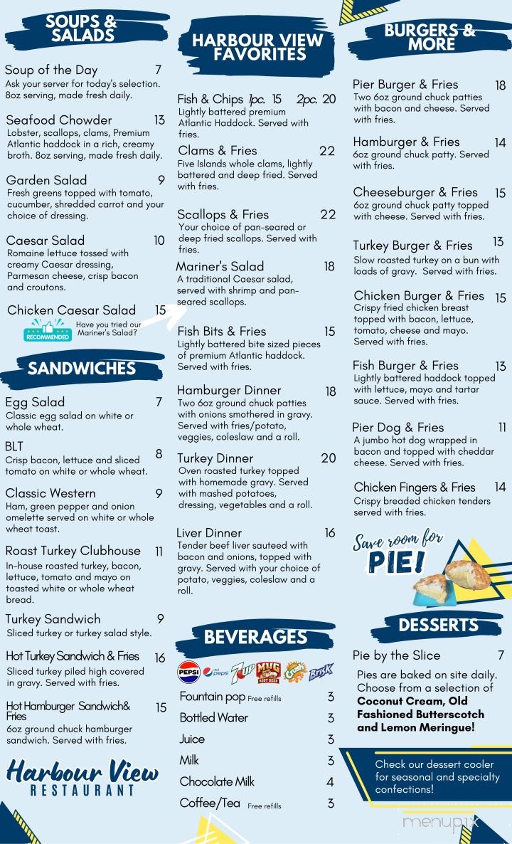 Harbour View Restaurant - Parrsboro, NS menu_pic