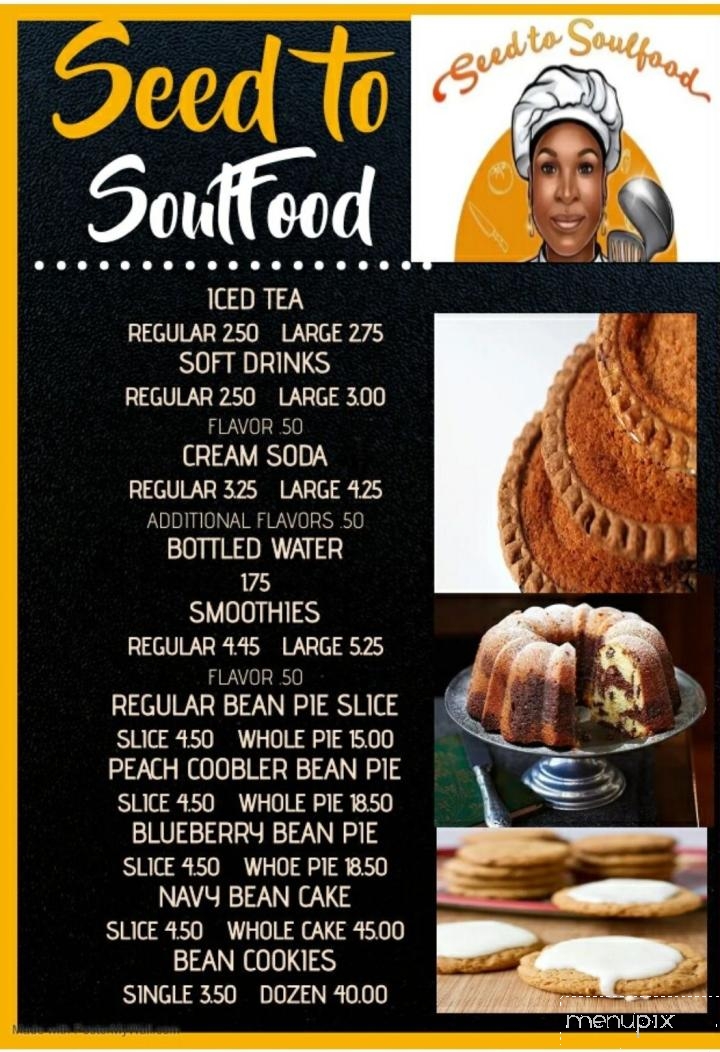 Seed To Soul Food - Taylor, TX menu_pic