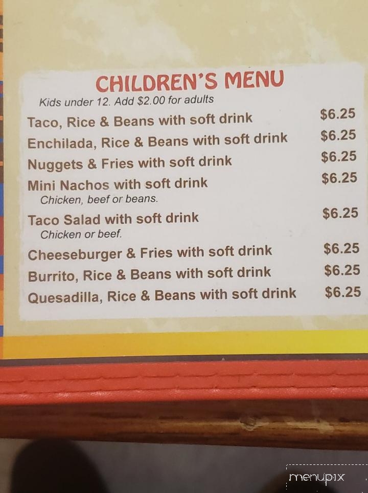 Las Brasas - Berlin, WI menu_pic