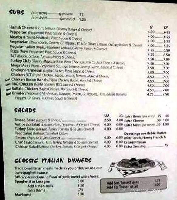 Mark & Ali's Pizza - North Baltimore, OH menu_pic