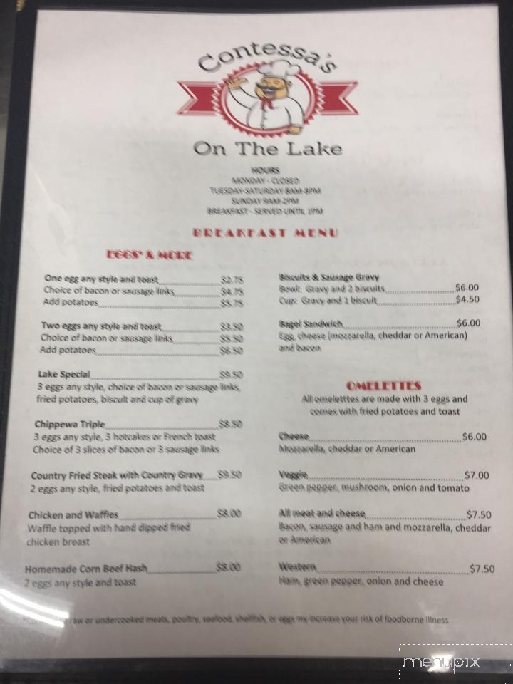 Contessa's on the Lake - Chippewa Lake, OH menu_pic