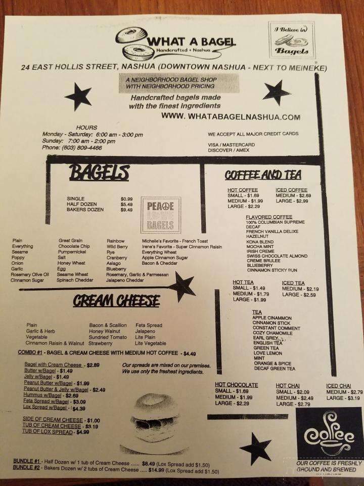 Whata Bagel - Nashua, NH menu_pic