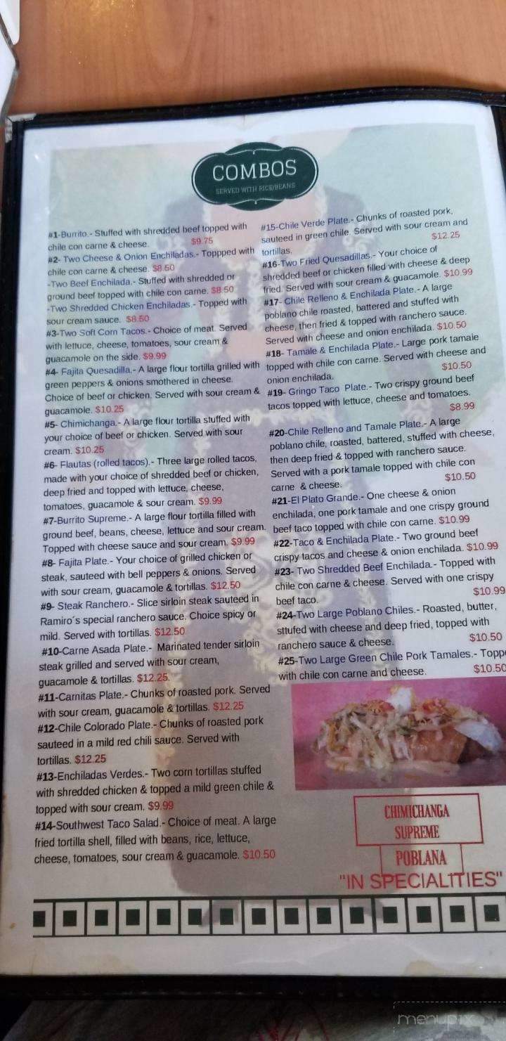 Cafe Garcia - Enid, OK menu_pic