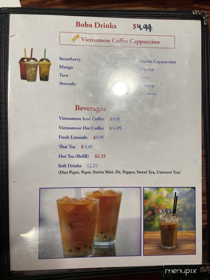 Pho Le - Jacksonville, NC menu_pic