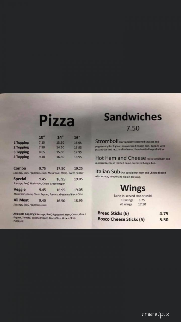 Sam's Una Pizza - Morganfield, KY menu_pic