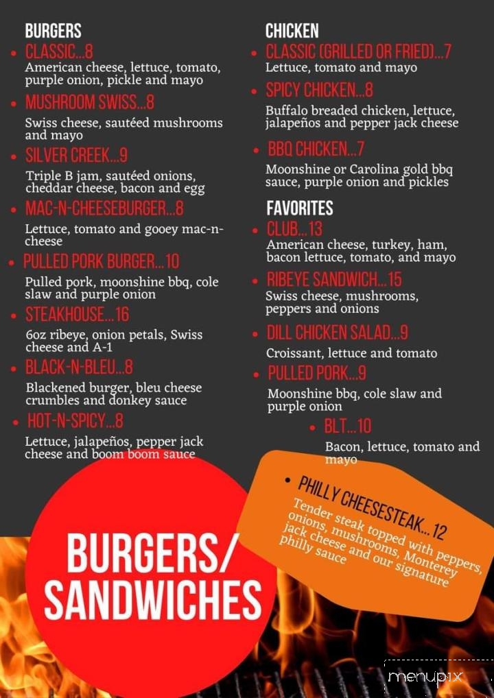 Silver Creek Restaurant And Bar - Mt Sterling, KY menu_pic