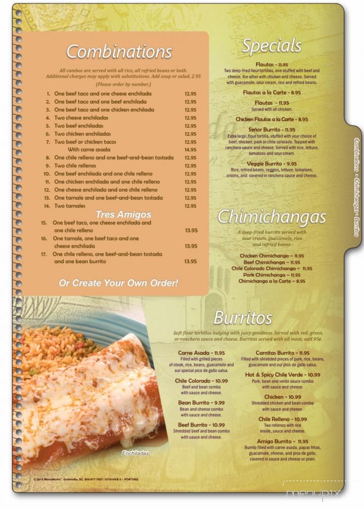 Edchada's - Twentynine Palms, CA menu_pic