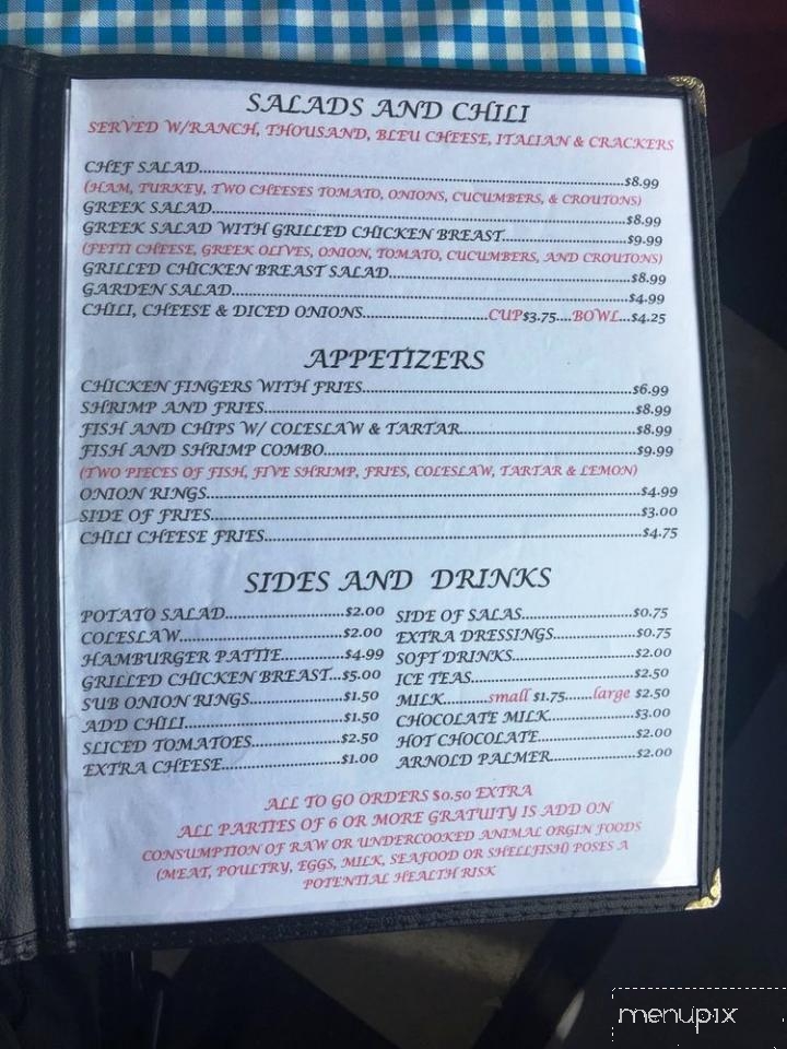 Mel's Diner - Beatty, NV menu_pic