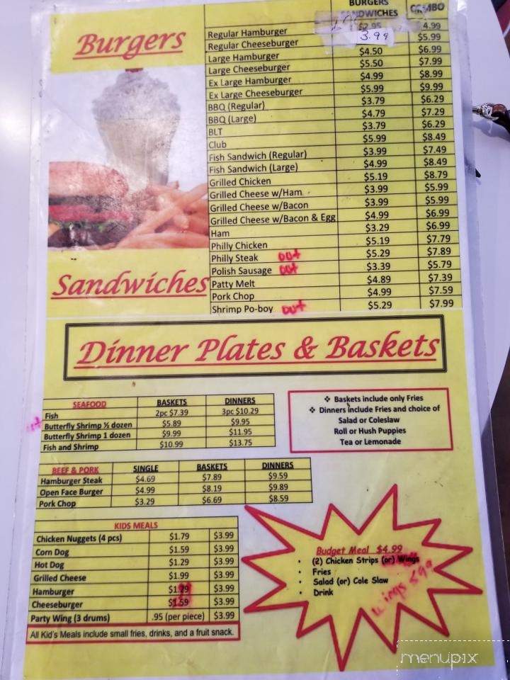 Snack Bar - Charleston, MS menu_pic